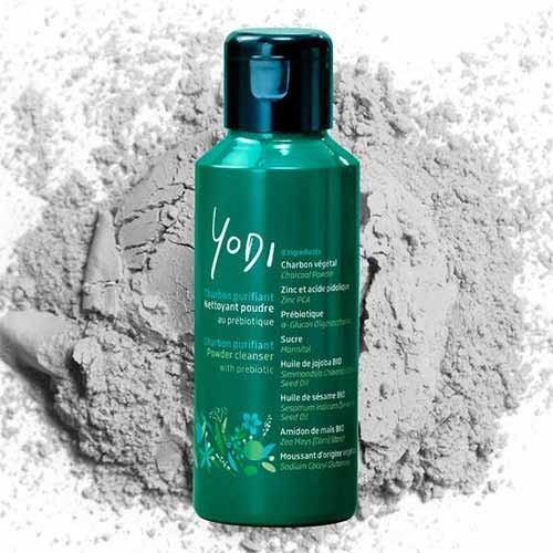 nettoyant visage en poudre au charbon et au zinc